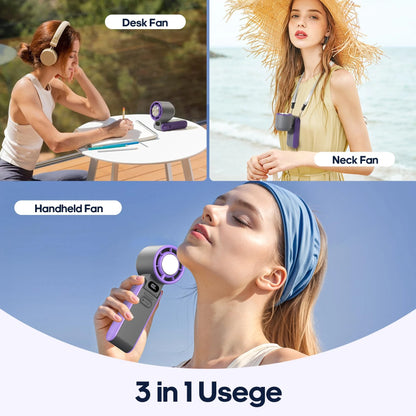 Portable Turbo Cooling Fan – 3600mAh Rechargeable