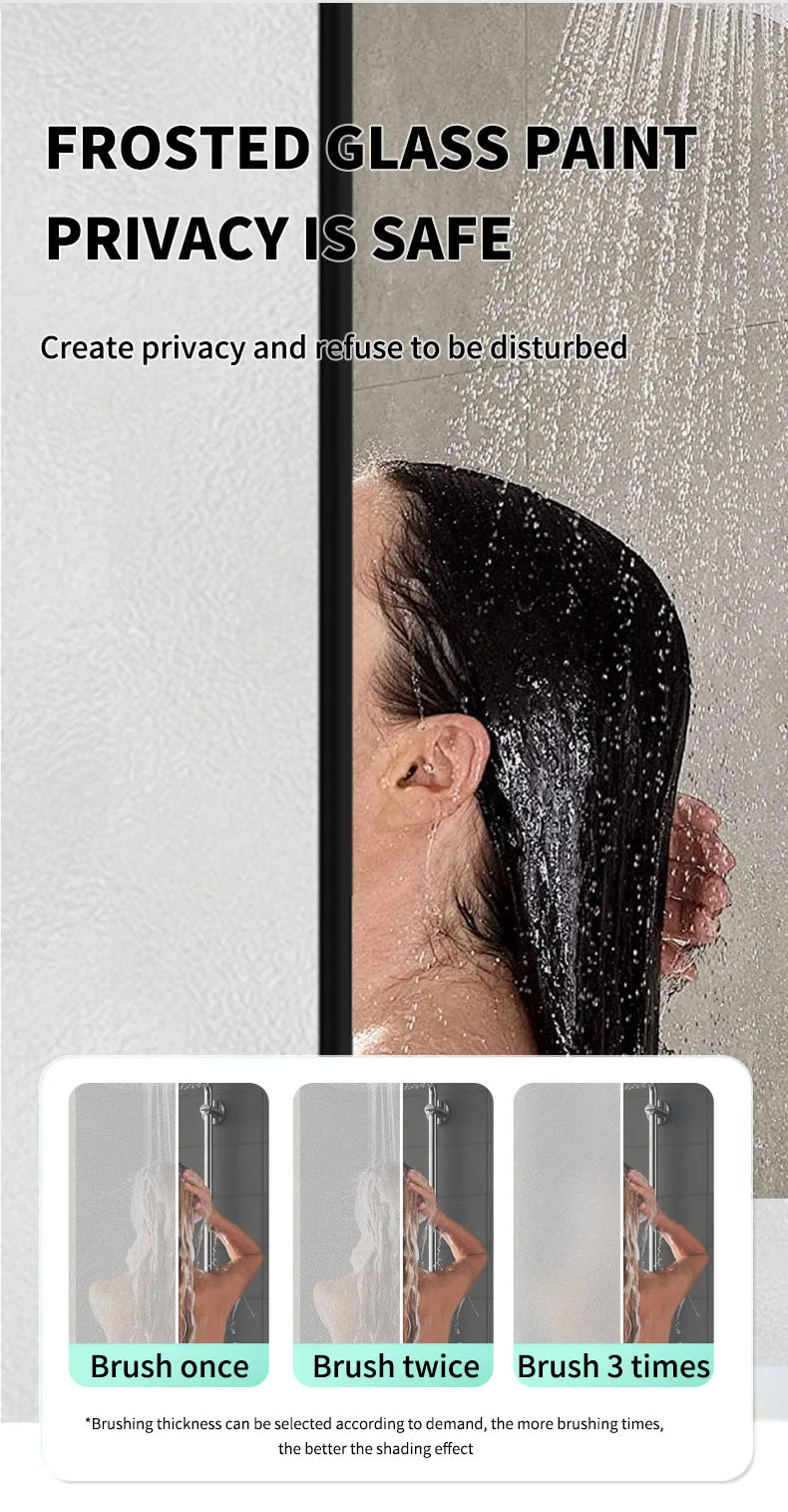 Frosted Glass Privacy Paint – Water-Based DIY Solution for Glass Surfaces