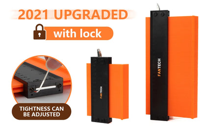 Precision Contour Gauge with Lock – Shape Duplicator Tool for Woodworking, Tiling & DIY Projects
