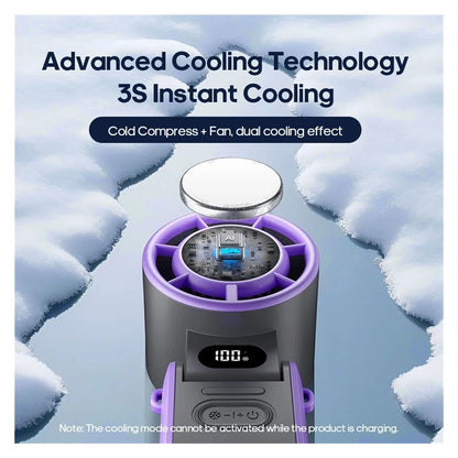 Portable Turbo Cooling Fan – 3600mAh Rechargeable