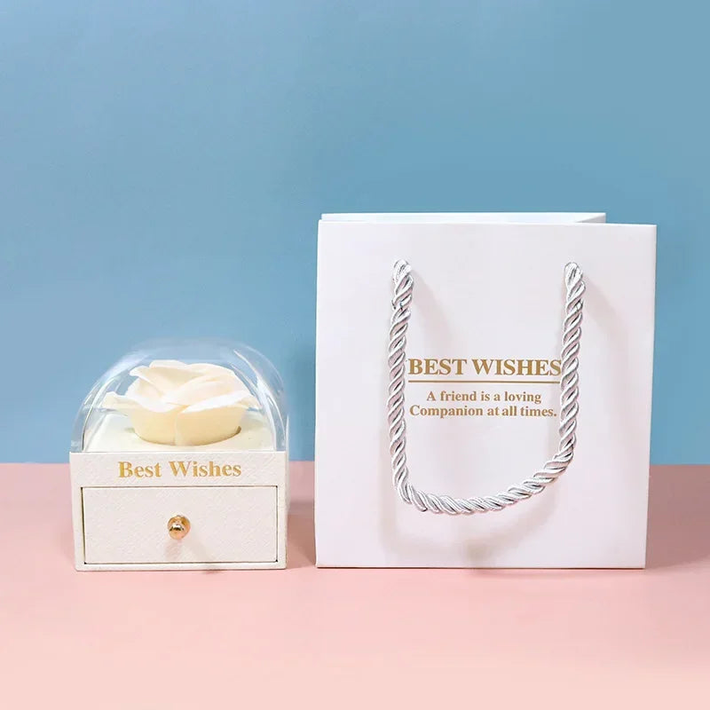Eternal Rose Jewelry Gift Box with Drawer