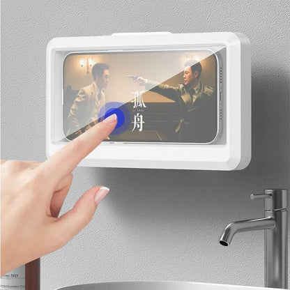 Waterproof Wall-Mounted Phone Holder with Touch Screen