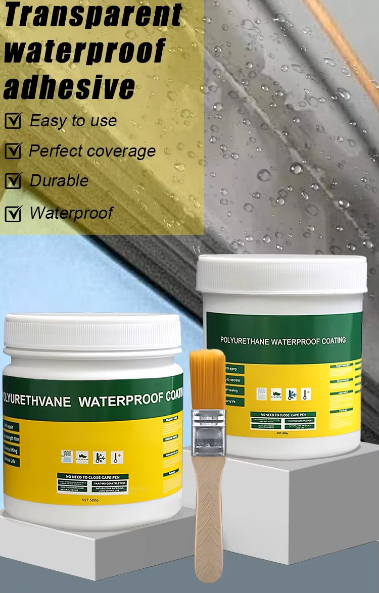 Transparent Waterproof Sealant with Brush – Powerful Leak Repair