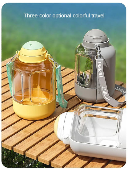 2-in-1 Portable Dog Water and Food Dispenser Bottle