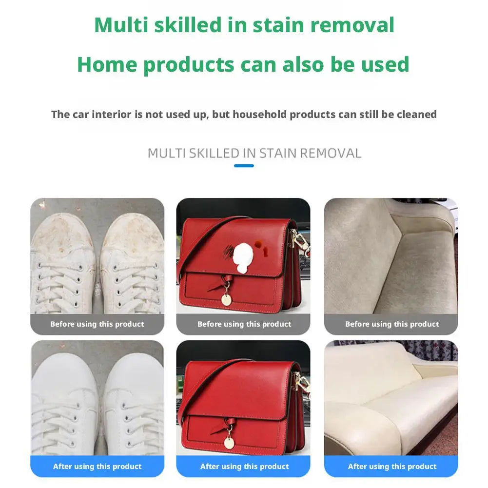 Multi-Purpose Foam Cleaner for Car Interior Surfaces (150 ml / 5.1 fl oz) with Cloth and Sponge