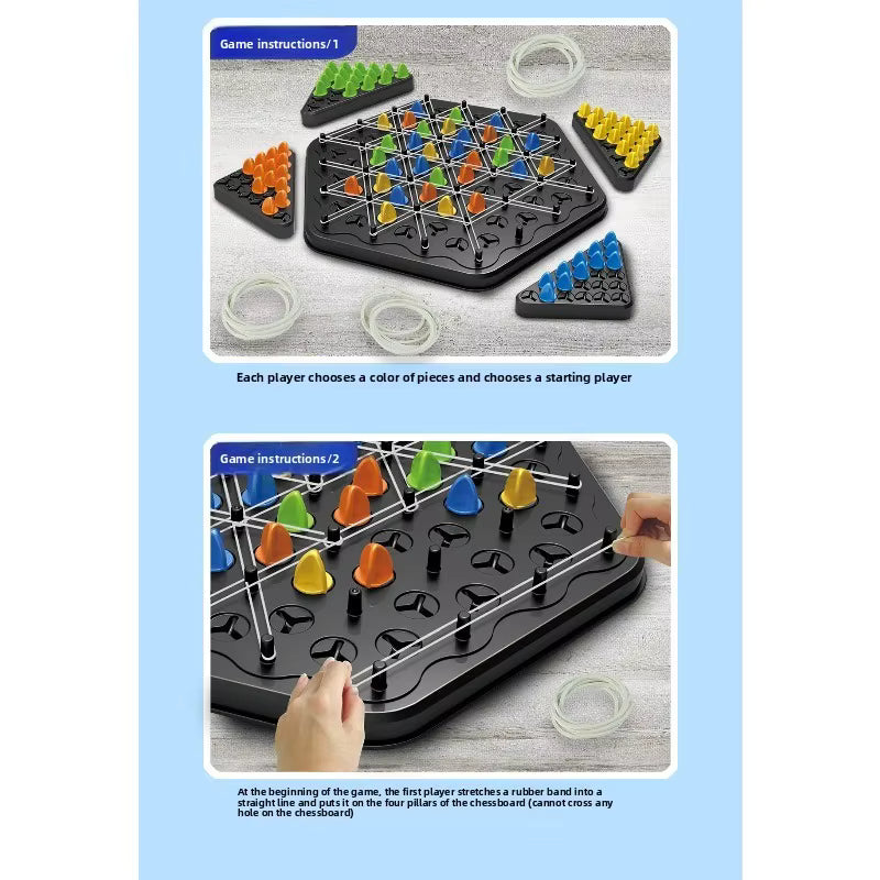 Triangle Strategy Board Game – Multiplayer Logic & Thinking Challenge