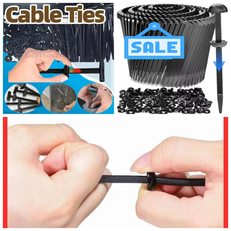 Universal Automotive Fastening Clips – Self-Locking Nylon Repair Clips