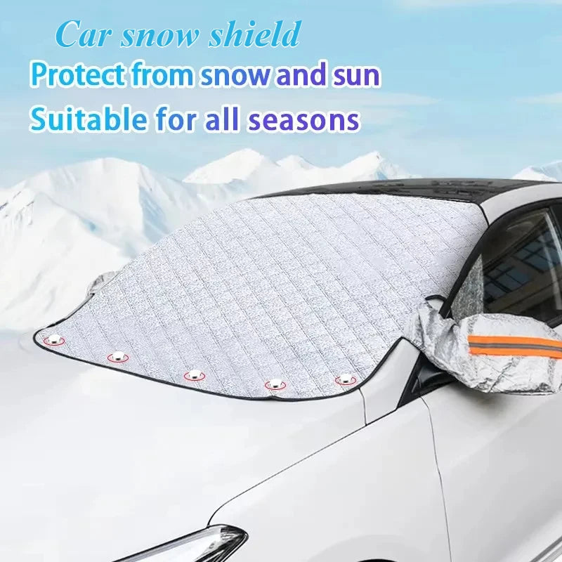 All-Season Car Windshield Cover with Side Mirror Protection