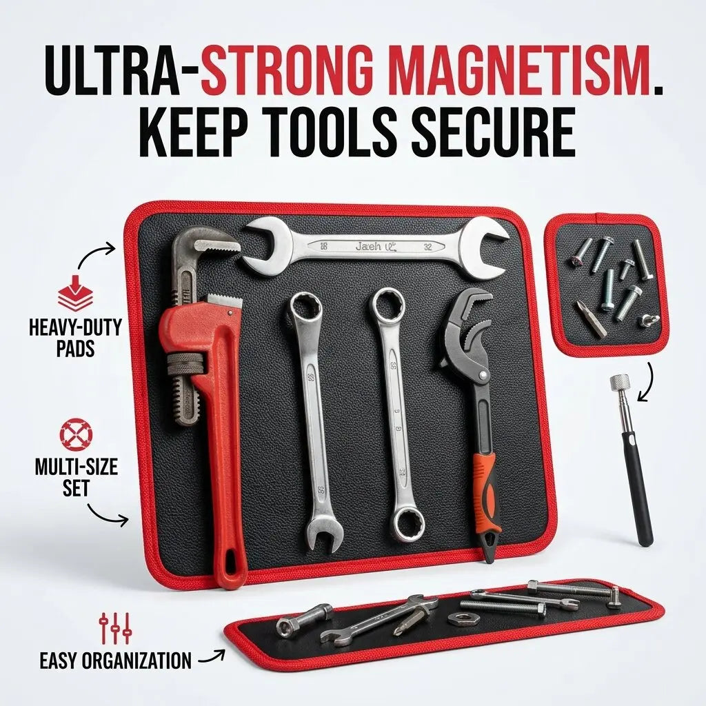 Magnetic Tool Mat – Flexible Workshop Tool & Parts Organizer