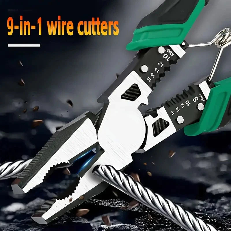 One Tool for Every Job — 9-in-1 Wire Cutter & Multi-Tool Pliers