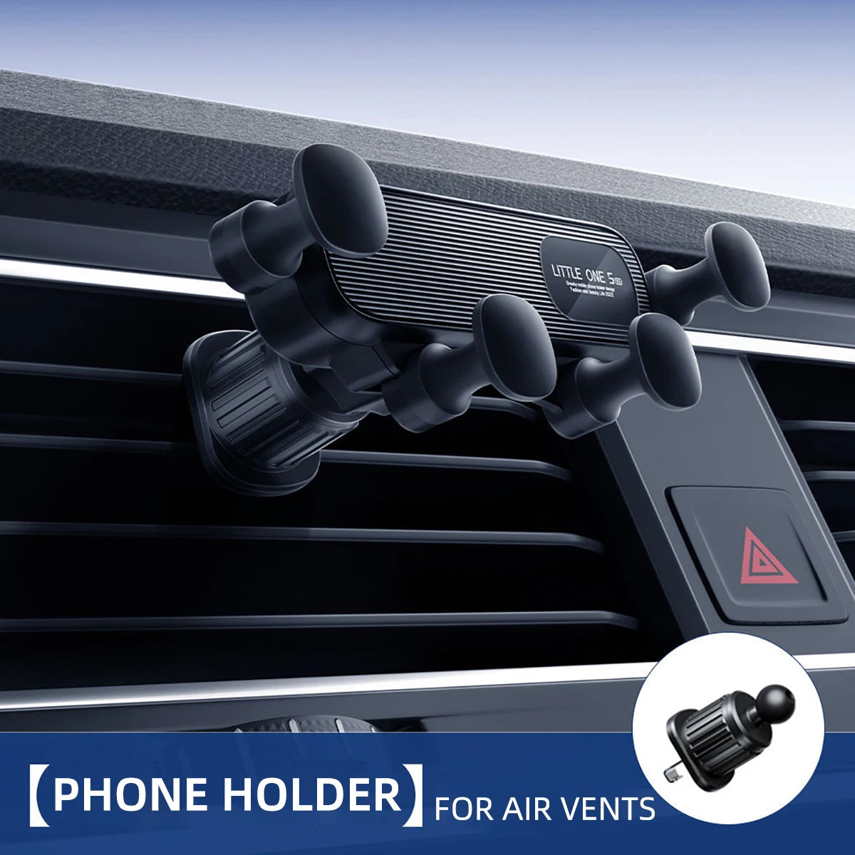 Universal Gravity Car Phone Holder – Air Vent Mount for 4.7"-7" Smartphones