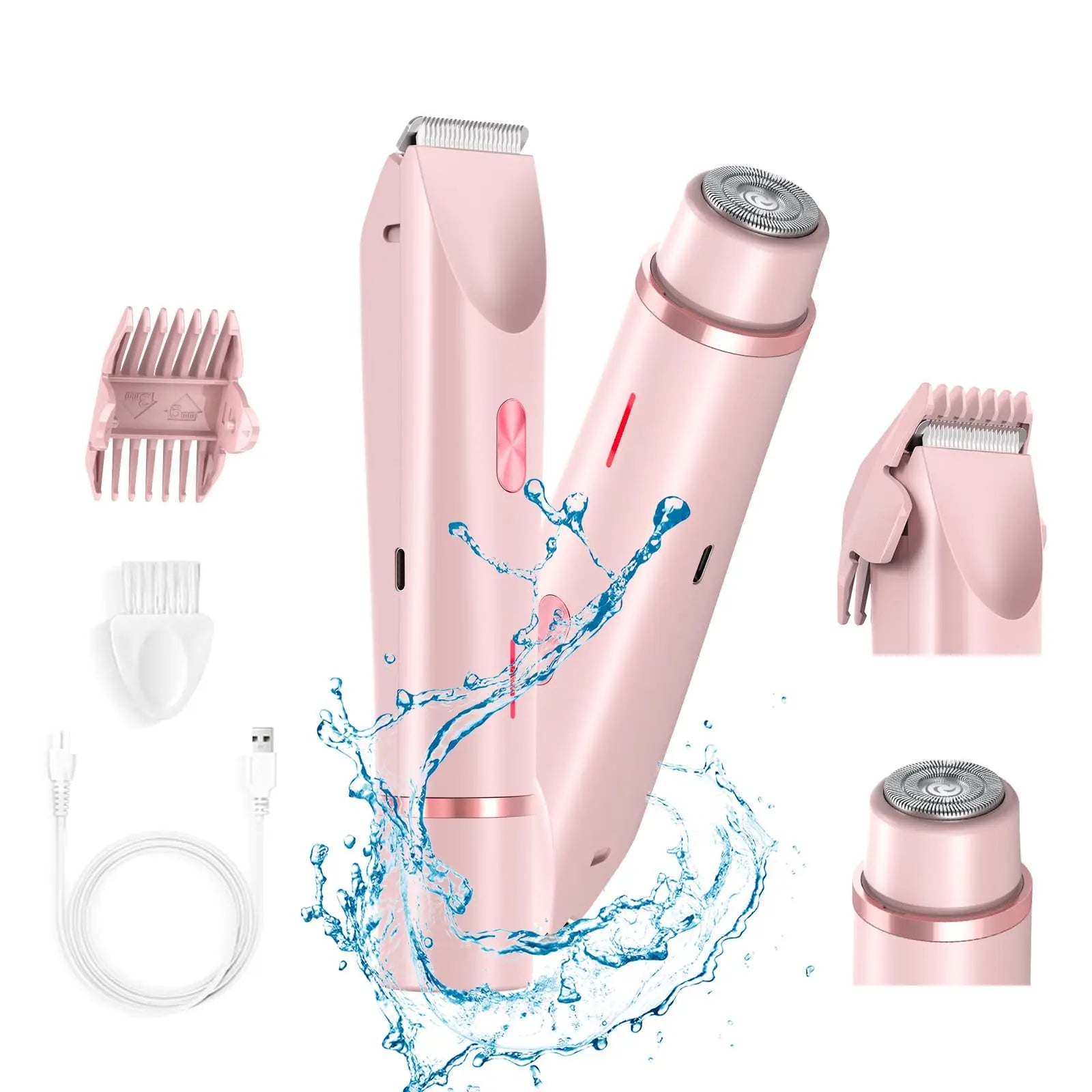Waterproof Dual-Head Bikini Trimmer for Women – Wet & Dry Use