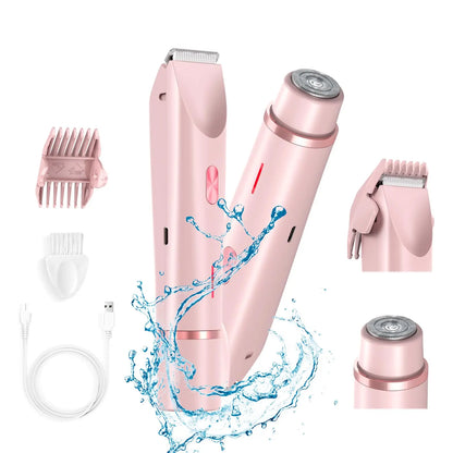 Waterproof Dual-Head Bikini Trimmer for Women – Wet & Dry Use