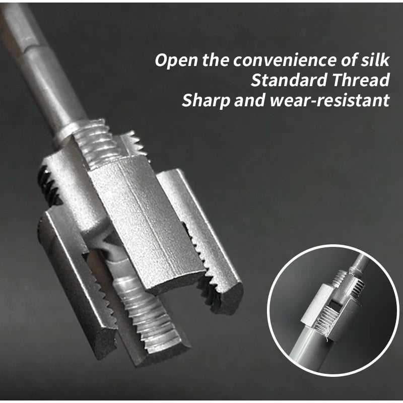 Dual-Function Pipe Threading Tool – Internal & External Threads for Plastic Pipes