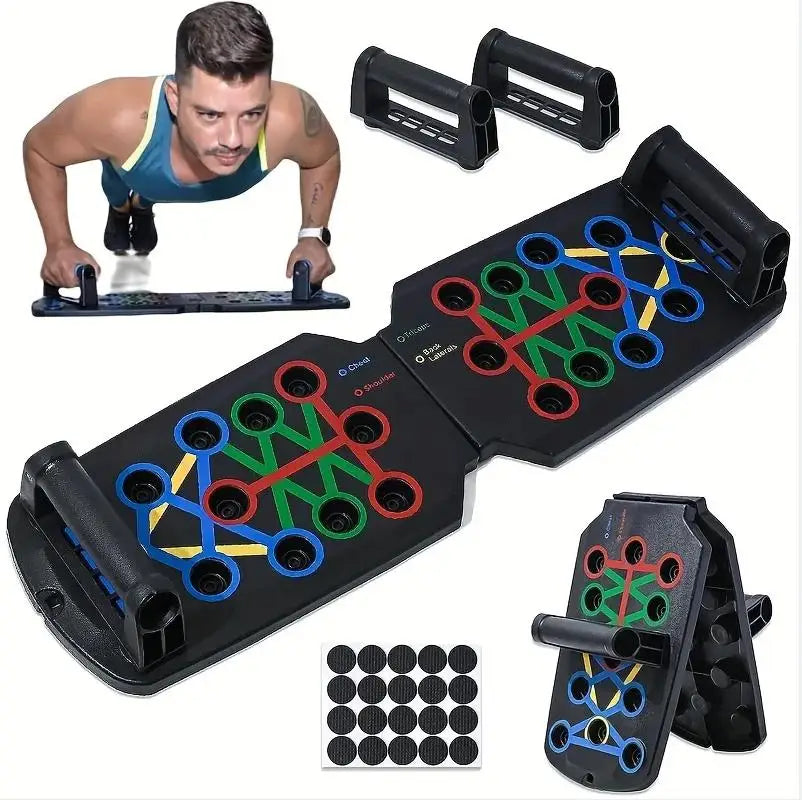 Portable Multifunctional Push-up Board Set with Handles