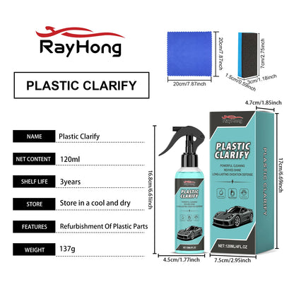 Restore Faded Plastic in 30 Seconds — Plastic Restorer Spray