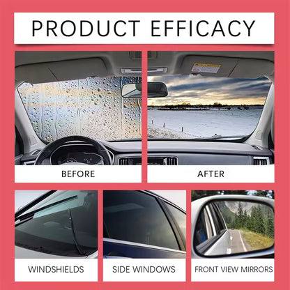 Car Windshield Oil Film Remover – Powerful Glass Cleaner with Sponge Brush