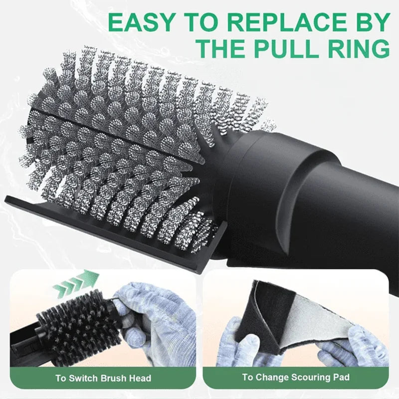 Electric BBQ Grill Brush – Rechargeable 3-Speed Grill Cleaner with Adjustable Head