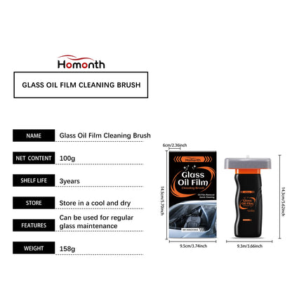 Clear Your Windshield Instantly — Oil Film Remover Brush