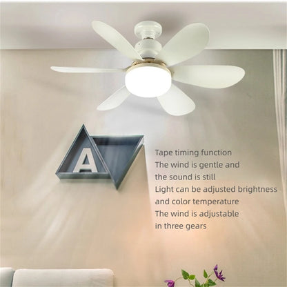 LED Fan Lamp with Remote Control - Modern Flower Design for Lighting and Cooling