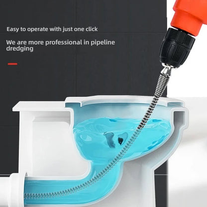 Heavy-Duty Drain Cleaning Spring – Manual Pipe Unclogging Tool (1M to 5M)