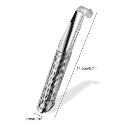 Stainless Steel Tea Infuser Stick – Sleek Loose Leaf Tea Strainer with Hook