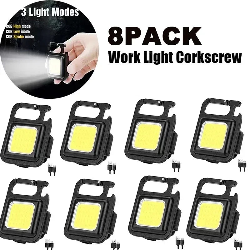 Usb Rechargeable Mini Led Light USB Rechargeable Mini LED Flashlight - Portable Keychain Lantern ...