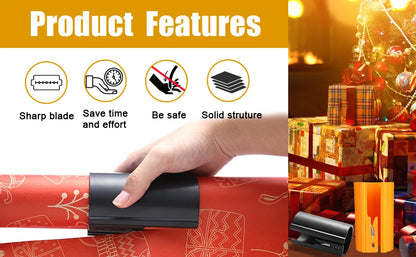 QuickWrap Cylindrical Wrapping Paper Cutter