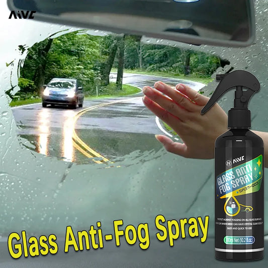 Long-Lasting Anti-Fog Spray for Clear Glass & Mirrors