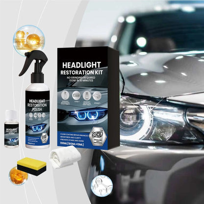 Restore Headlights in Minutes — Crystal Clear Lens Kit