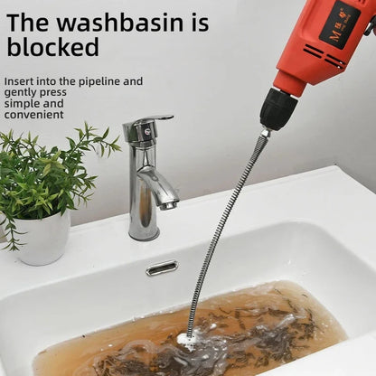 Heavy-Duty Drain Cleaning Spring – Manual Pipe Unclogging Tool (1M to 5M)