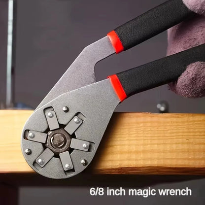 Adjustable 6/8-Inch Magic Wrench – Multifunctional Hand Tool for Home Repairs