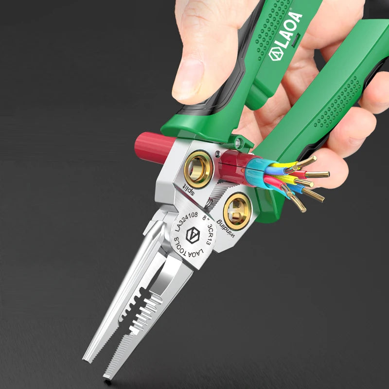 7-in-1 / 8-in-1 Stainless Steel Electrician’s Multi-Pliers (with or without Tester)