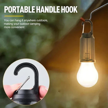 Solar Camping Light – Rechargeable Waterproof Hanging Lamp with 3 Brightness Modes