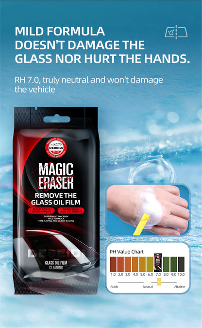 Magic Car Glass Oil Film Remover Sponge – Clear Vision in One Swipe