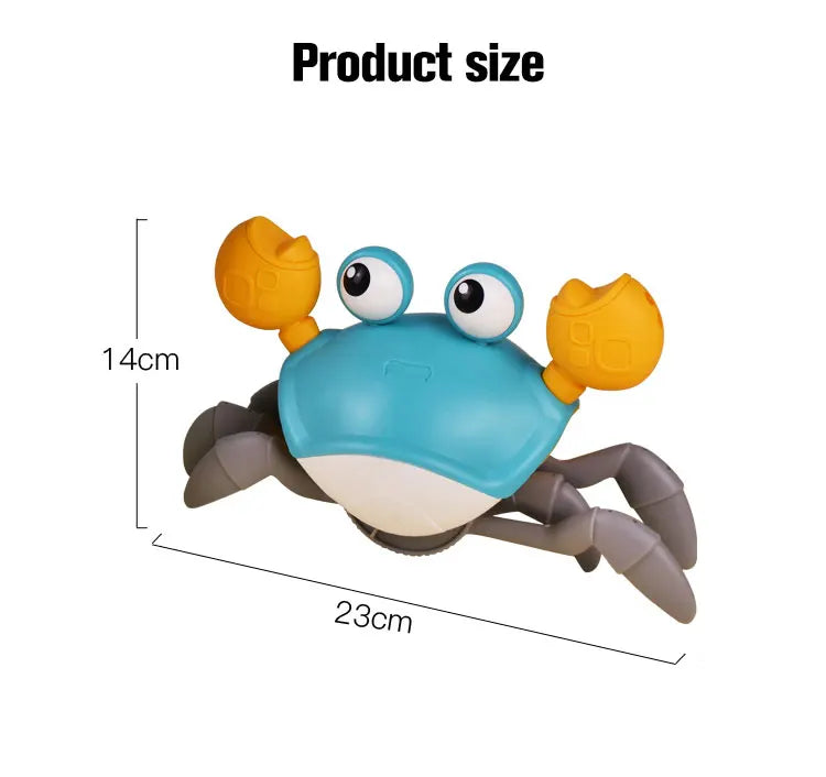 Interactive Crawling Crab Toy with Music and Obstacle Avoidance