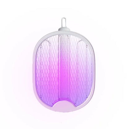Foldable USB Electric Mosquito Zapper – 4-in-1 Silent Insect Killer Racket