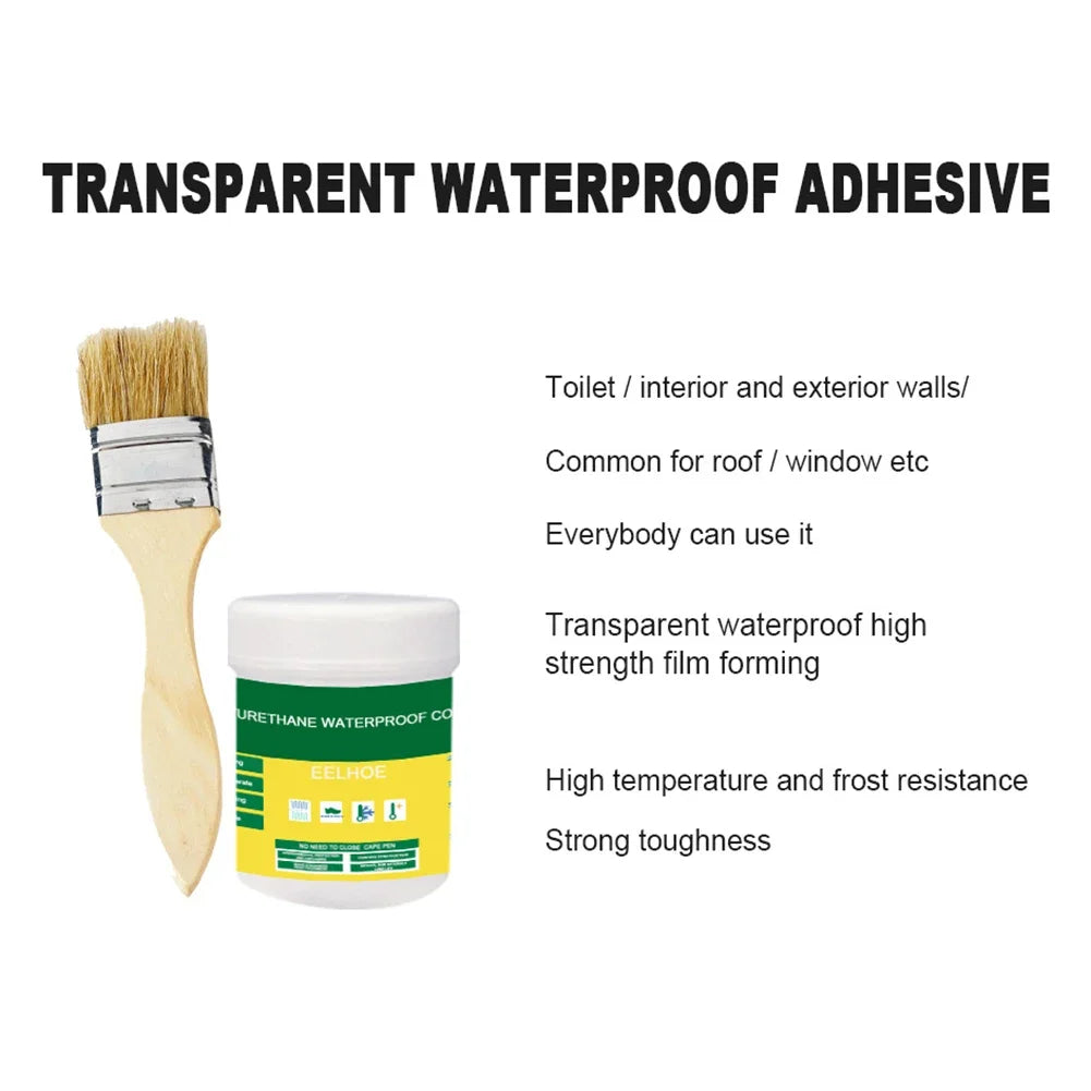 Transparent Waterproof Sealant with Brush – Powerful Leak Repair