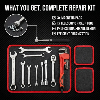 Magnetic Tool Mat – Flexible Workshop Tool & Parts Organizer
