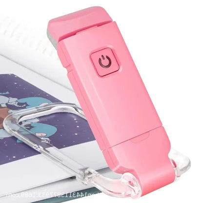 Ultra-Compact USB Rechargeable Book Light with Adjustable Brightness