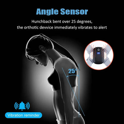 Smart Posture Corrector with Vibration Reminder – Adjustable Back Support for Adults & Kids