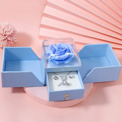 Eternal Rose Jewelry Gift Box with Drawer