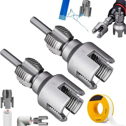Dual-Function Pipe Threading Tool – Internal & External Threads for Plastic Pipes