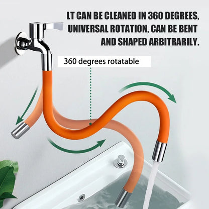 360° Rotating Flexible Faucet Extender with Universal G1/2 Connector