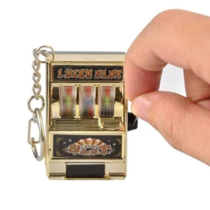 Mini Slot Machine Keychain – Lucky Charm and Fun Casino Pendant