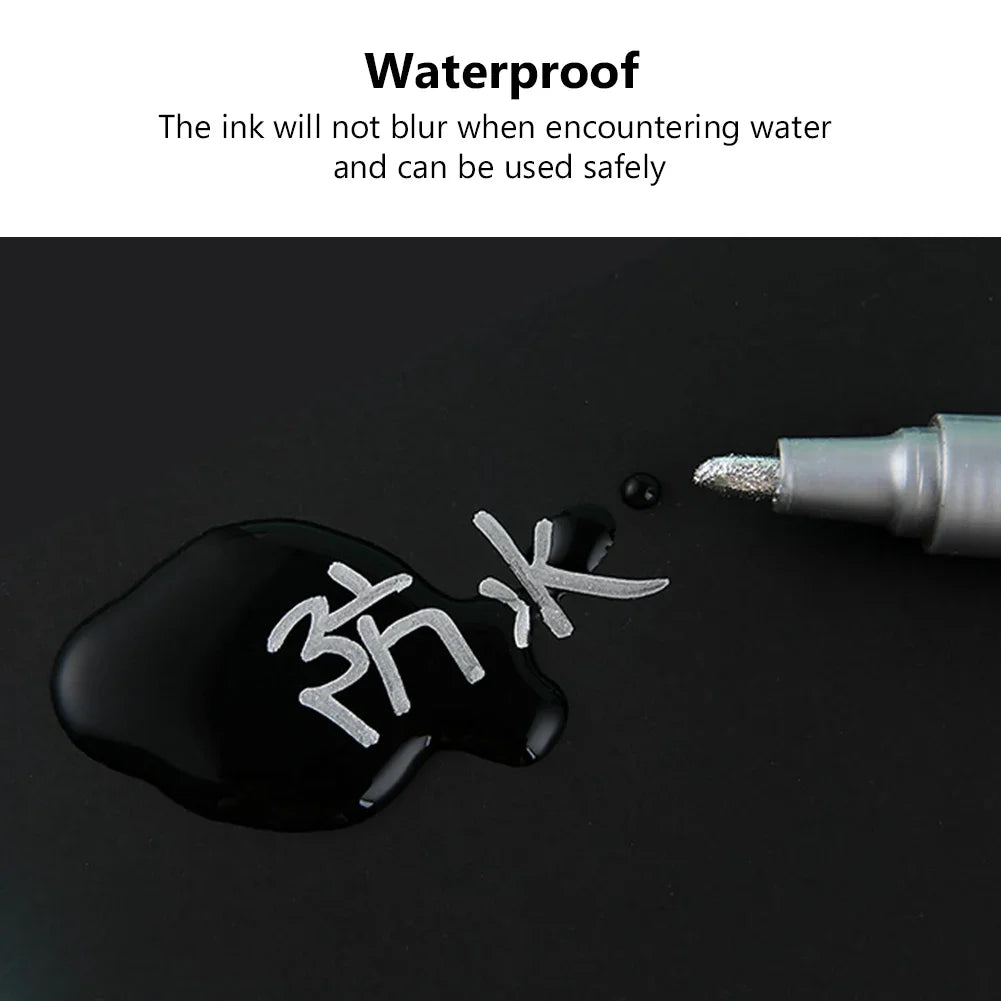 Write on Anything — Waterproof Paint Marker Set (12 Colors)