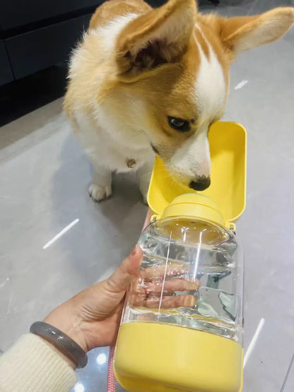 2-in-1 Portable Dog Water and Food Dispenser Bottle