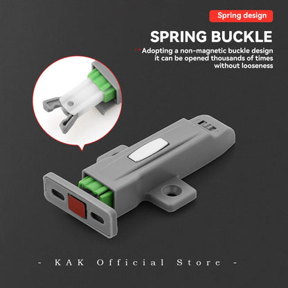 5-Pack Push-to-Open Cabinet Latches – Adjustable Hidden Door Catch