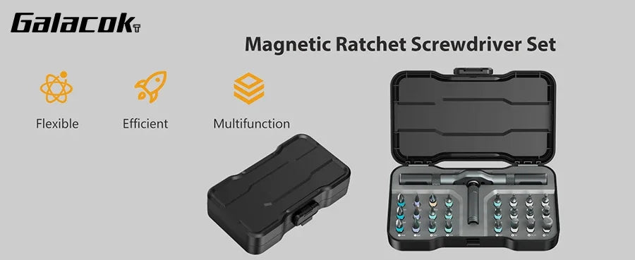 All-in-One Repair Tool — 24-in-1 Ratcheting Screwdriver Set