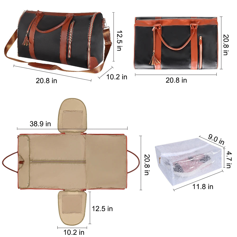 Stylish Large Capacity Folding Suit Storage Travel Bag for Women